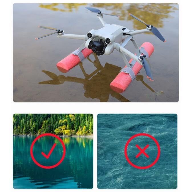 Water Landing Gear за DJI Mini 4 Pro / Mini 5 Pro / Mini 3 Pro плаващи поплавъци за дрон