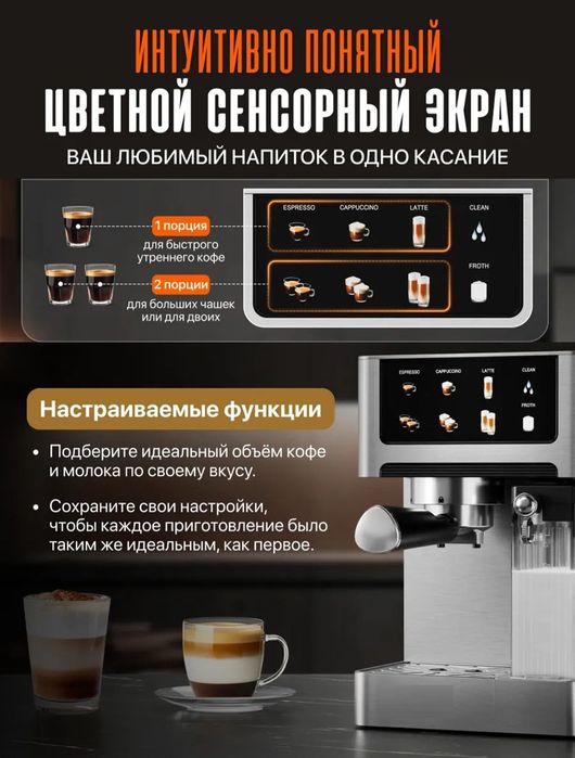 Кофемашина "SONIFER" SF-3587, 1350 W