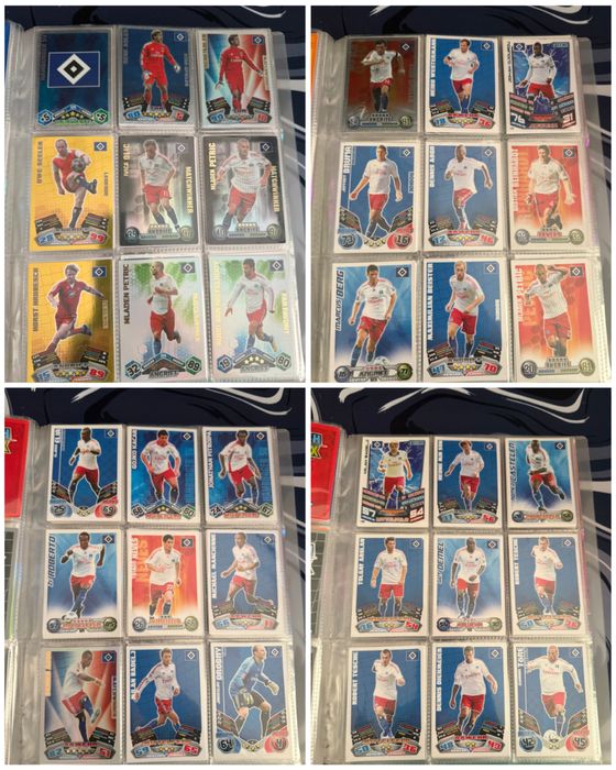 1200 + карти Topps Bundesliga 2010-2014 албум + Шампионска лига карти