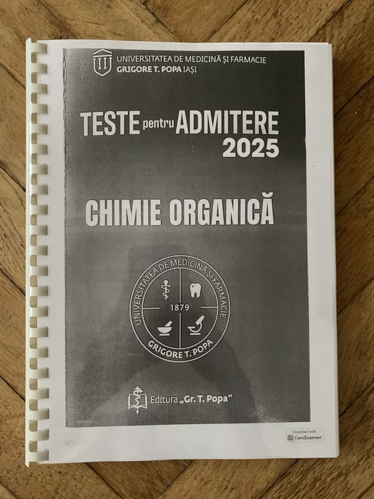 Carti de grile admitere medicina chimie/biologie