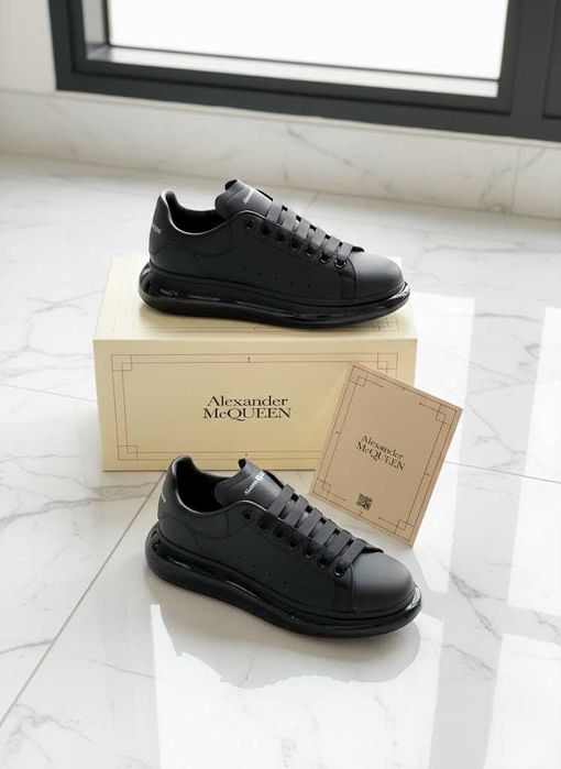 Adidasi Alexander McQueen Negru - Perna de aer - PREMIUM