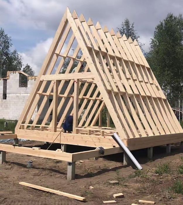 A-frame каркасное домостроение