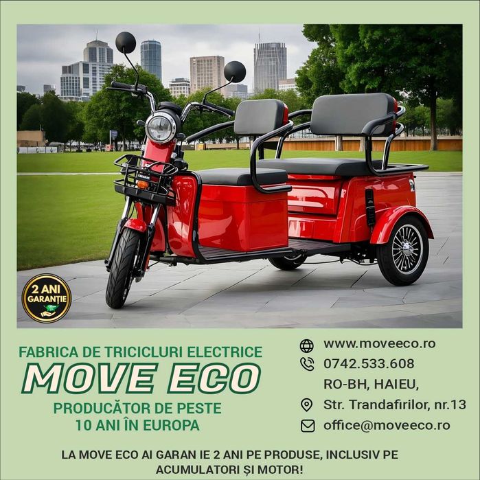 Tricicleta electrica persoane P1-00 OMOLOGAT