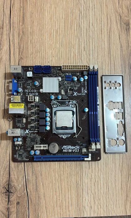 Комплект Asrock H61 + Xeon E3 1230 v2 socket 1155