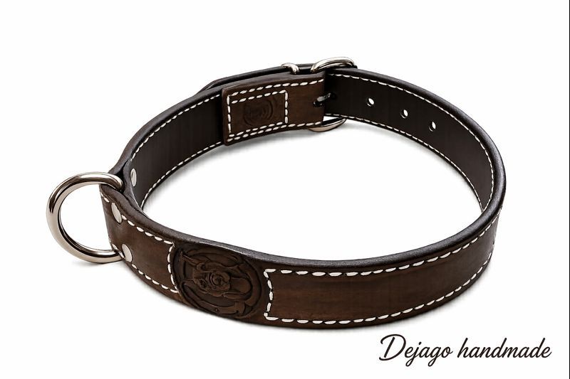 Zgarda piele pentru caine