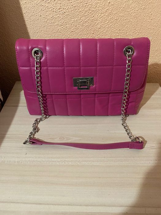 Розова чанта с дръжки