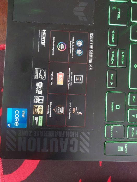 Laptop asus tuf f15