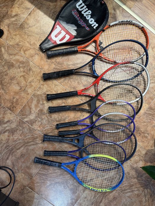 9 Тенис ракети Head,Wilson (90 лв обща цена) тенис ракета