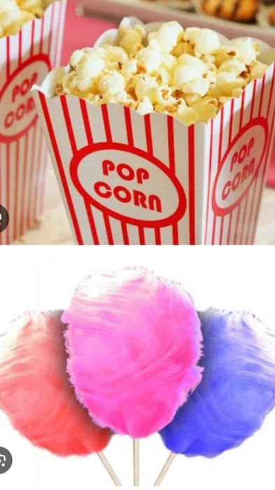 Închiriere mașină de vată de zahăr și popcorn