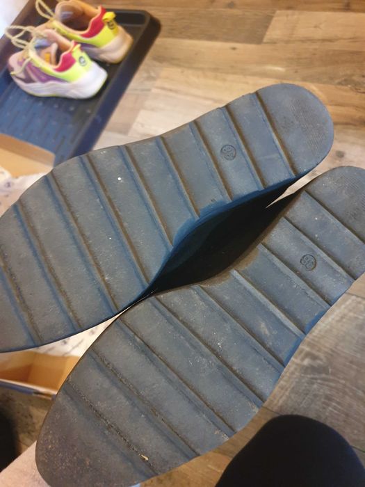 Pantofi Musette, bleumarin, 38.5 - 39, piele, casual