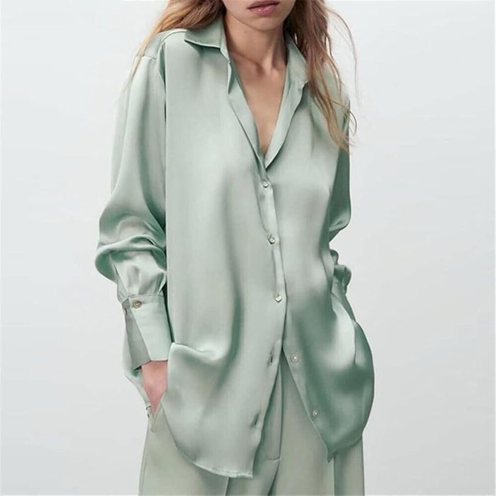 Сатенена риза Zara