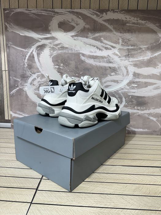 Balenciaga Triple S x Adidas Black White