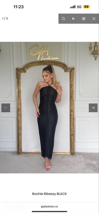 Rochie 42 Ribessy BLACK Gia Fashion