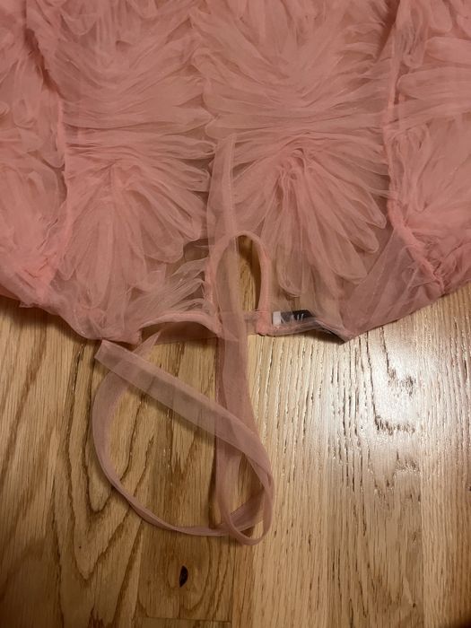 Mesh Мрежеста baby pink розова блуза