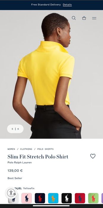 Polo Ralph Lauren Slim Fit Stretch  Shirt M