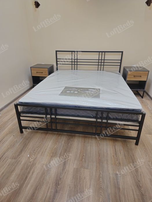 Двуспальная и односпальная кровать АНГЕЛ, в стиле Лофт