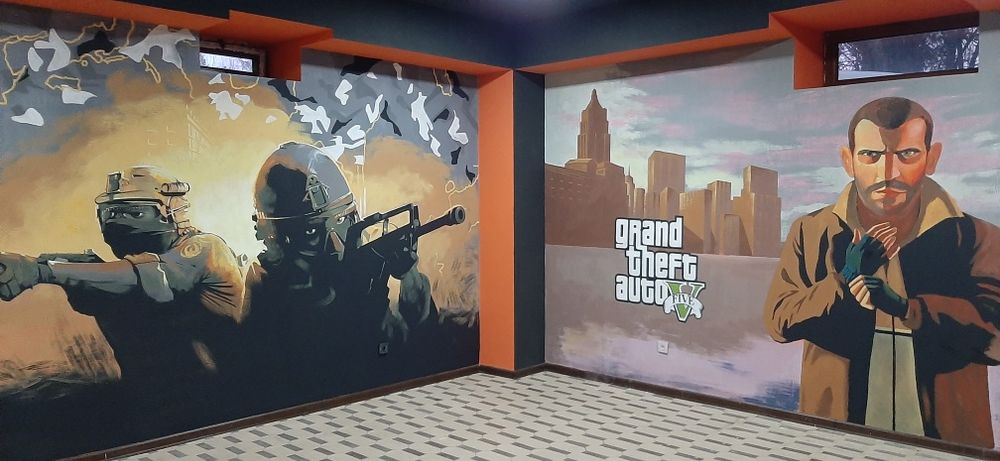 Rassom.Рассом.Художник.Devorga rasm chizish.Роспись стень.3D Stret art