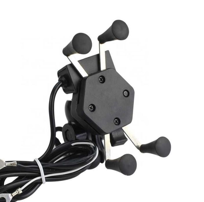 Suport telefon moto ATV X-Grip cu incarcare priza USB, 2.0 amperi Nou!