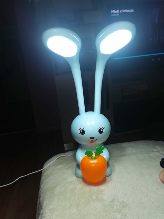 Lampa veghe birou iepuras Albastru