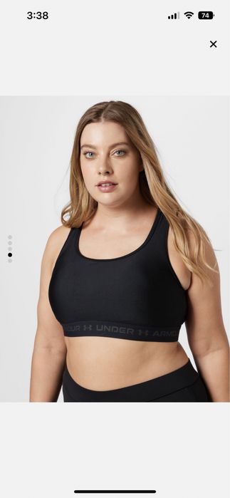 UNDER ARMOUR оригинален спортен сутиен в черно - размер 1х