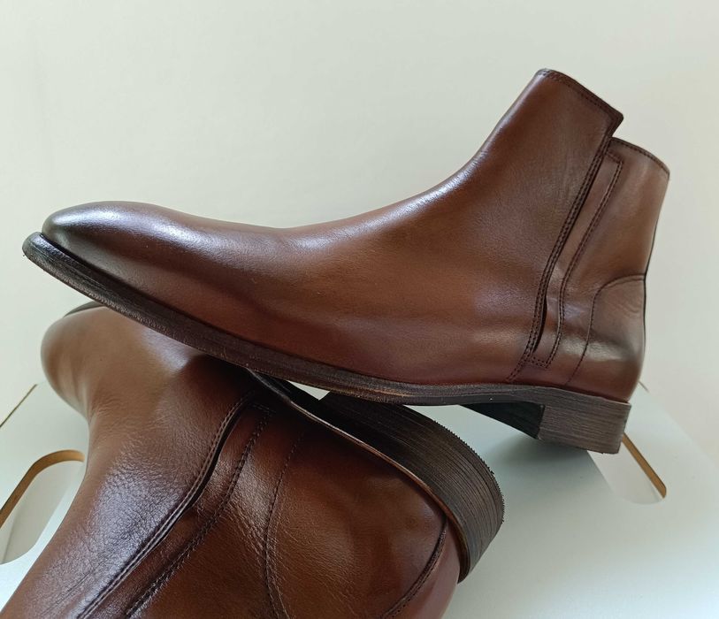 Ghete chelsea plaimn toe 44 premium Sacha Spain piele naturala moale