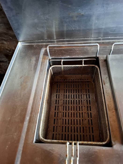 Газов фритюрник с шкаф