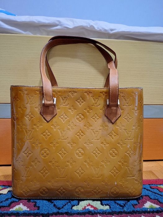 Дамска чанта LOUIS VUITTON Monogram Vernis Houston Hand Bag in gold