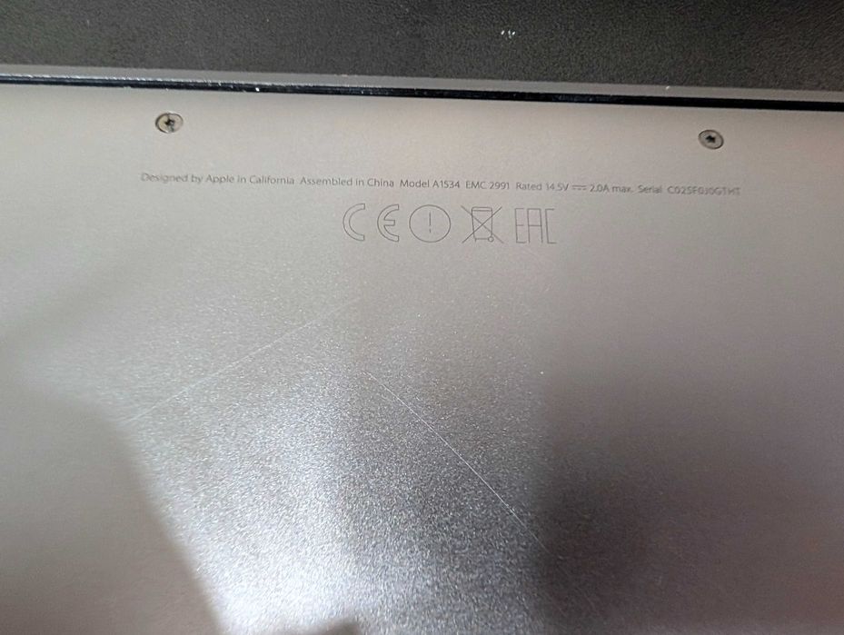 Apple MacBook Retina 12" (A1534)