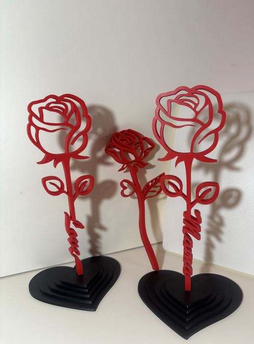 Вечна 3D принтирана роза
