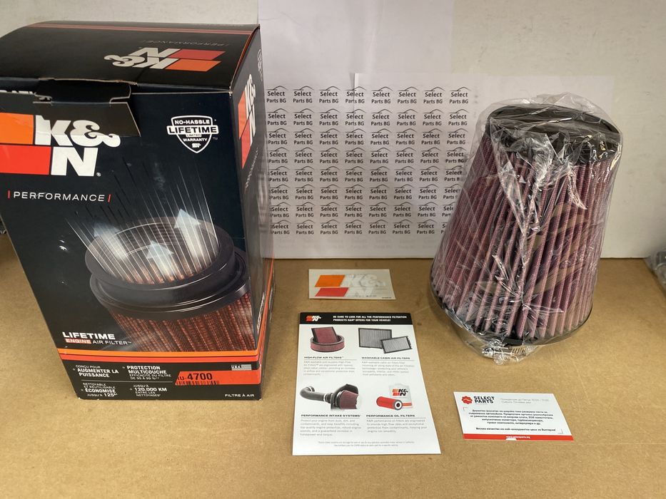 Спортен филтър конус конусен K&N KN ru-4700  76мм 171мм