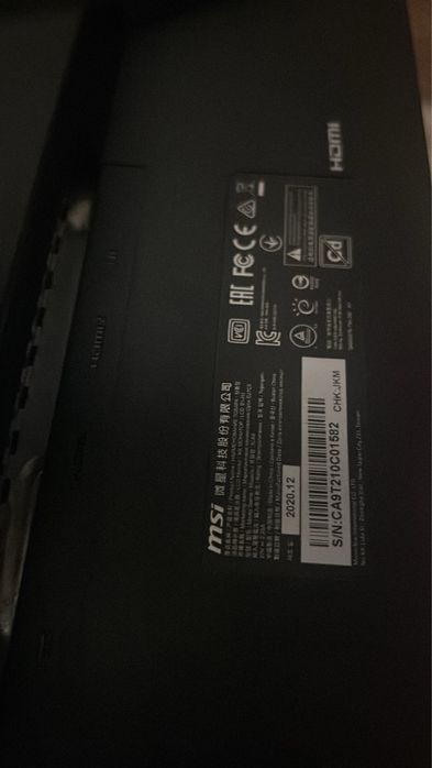 monitor msi 27 inch 165 hz perfect functional