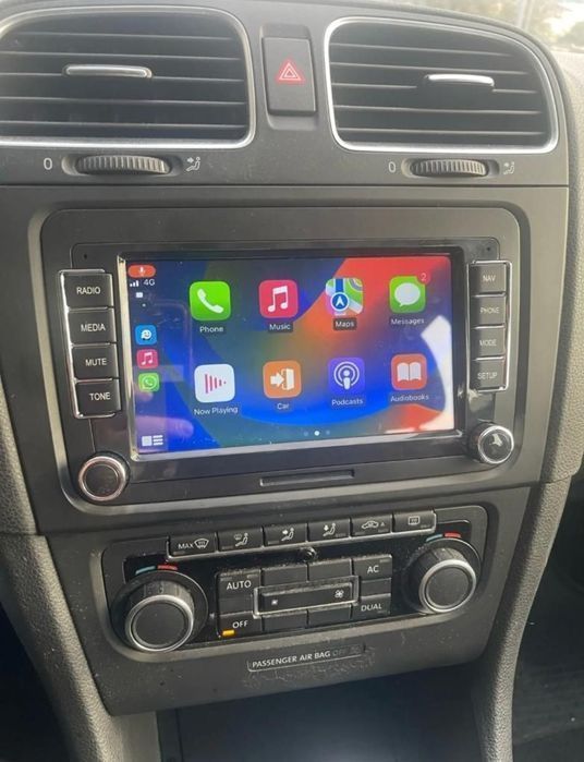 Navigatie VW Tiguan Touran T5 Seat Leon Skoda Fabia 2 Carplay 1-8GB