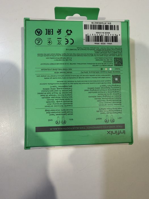 Наушники Infinix XE29 WHITE