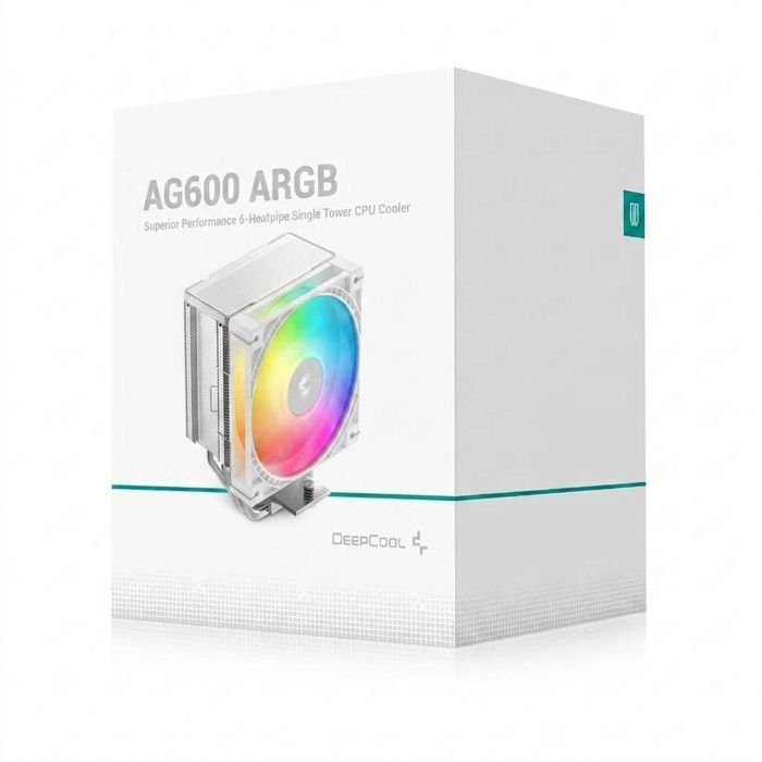 НОВЫЙ | DeepCool AG600 White ARGB Мощный белый кулер | 6 теплотрубок