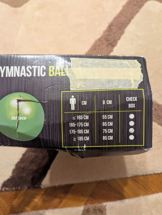 Minge fitness FitForce diametru 75 cm