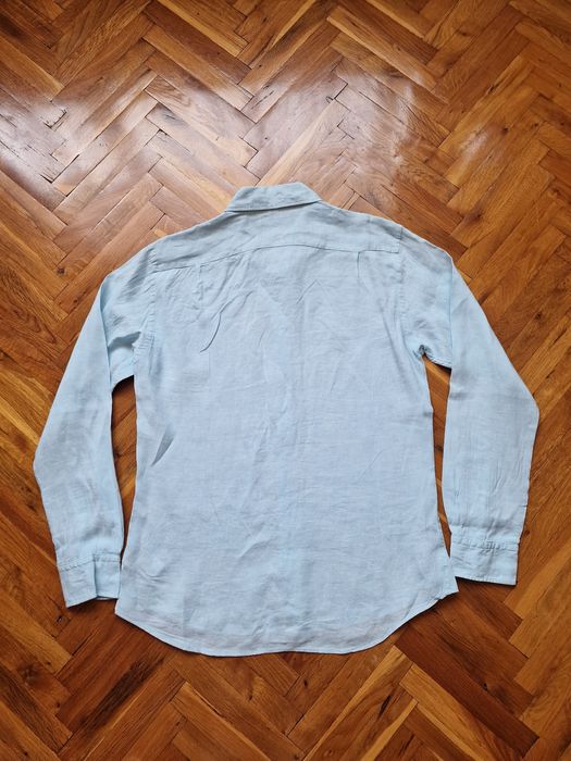 Страхотна мъжка ленена риза UNIQLO , 100% лен , размер S