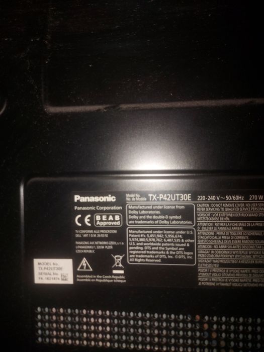 Vând panasonic viera defect
