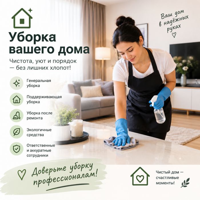 Уборка клининг Алматы