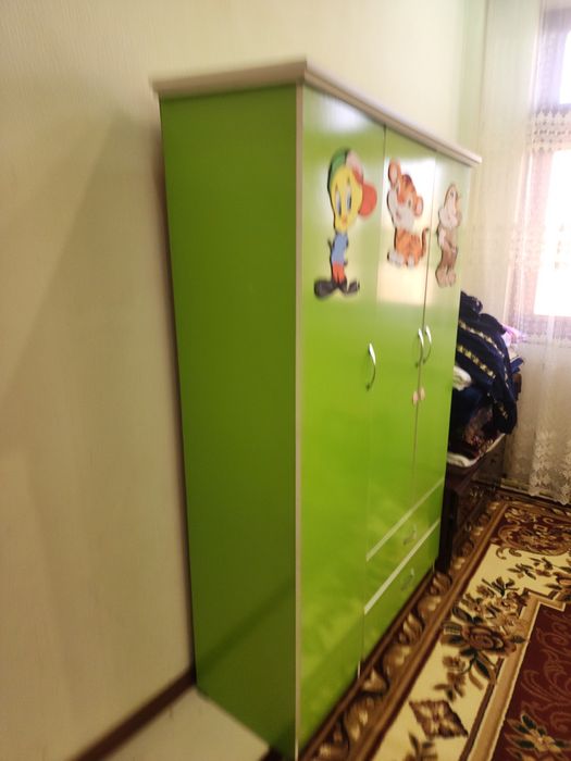 Детский комплект шкаф ва карават