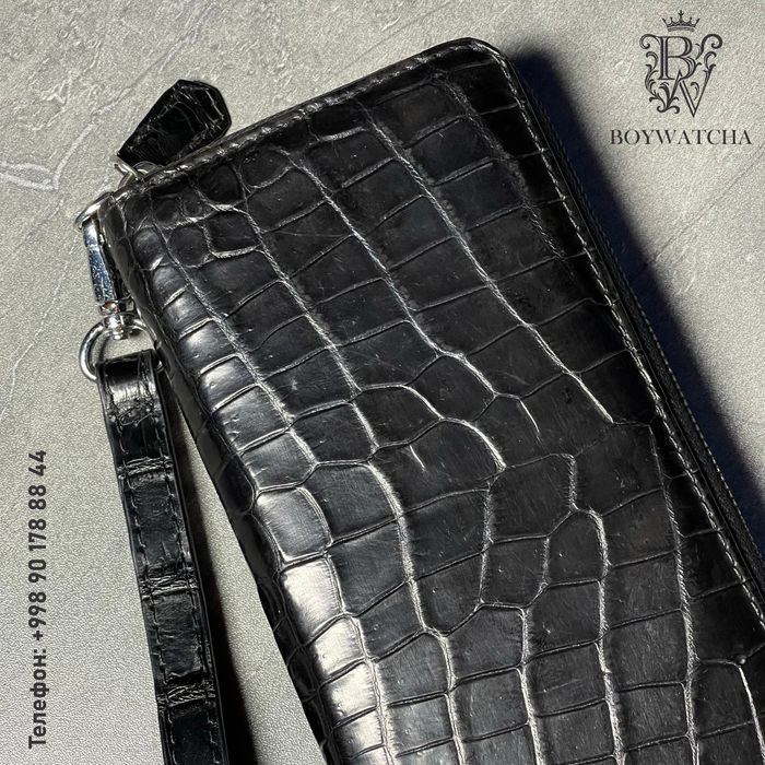 Мужской кошелек из натуральной кожи крокодила