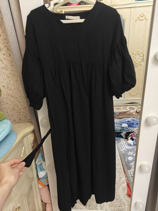 Чёрное платье baby doll