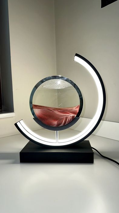 Дизайнерска LED лампа с пясъчна картина – релаксиращ ефект