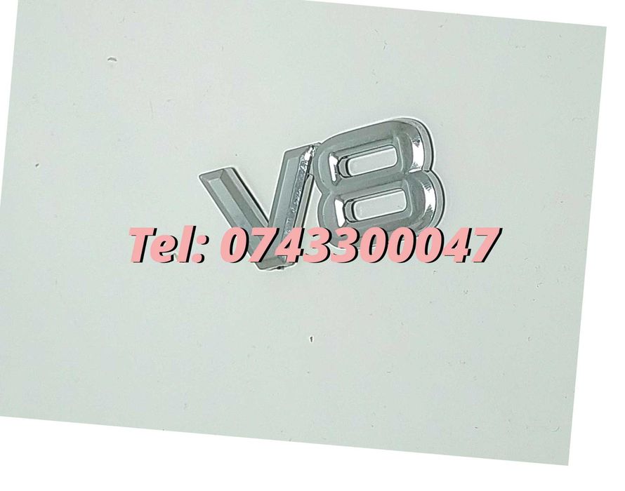 Emblema V8 Cromata Pentru Volkswagen
