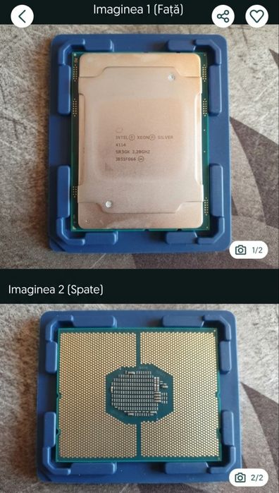 Procesor Server - Intel Xeon Silver 4114 ( LGA3647 / FCLGA3647 ) C620, C621, C622, C624, C627, C628)