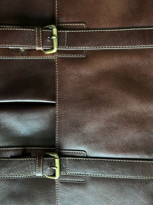 Мъжка кожена чанта за лаптоп и документи Visconti