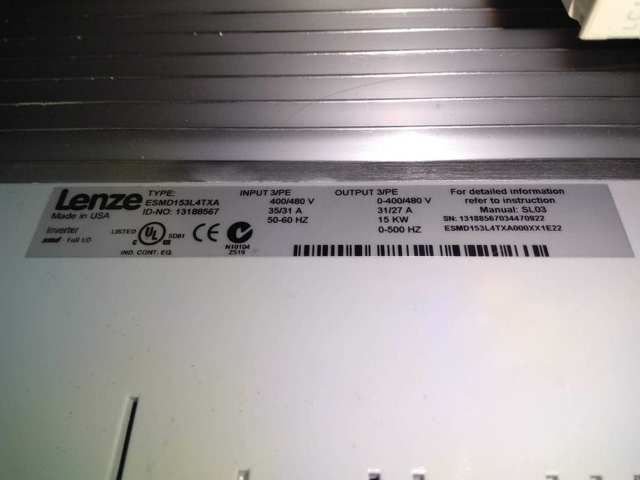 Высокочастотный преобразователь LENZE 15KW