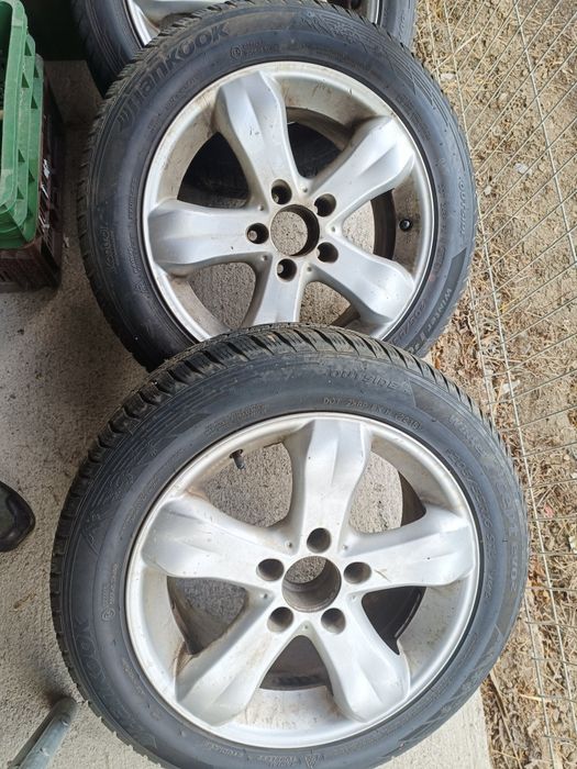 Jante Mercedes 5x112 cu cauciucuri de iarna 205/55/16