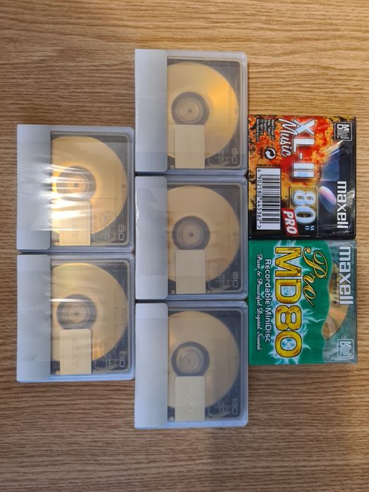 Minidisc, minidiscuri diverse.