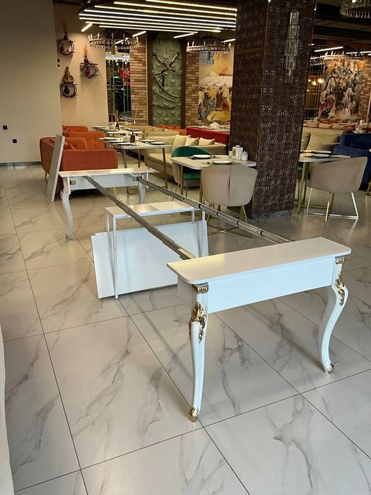 Стол трансформер золото