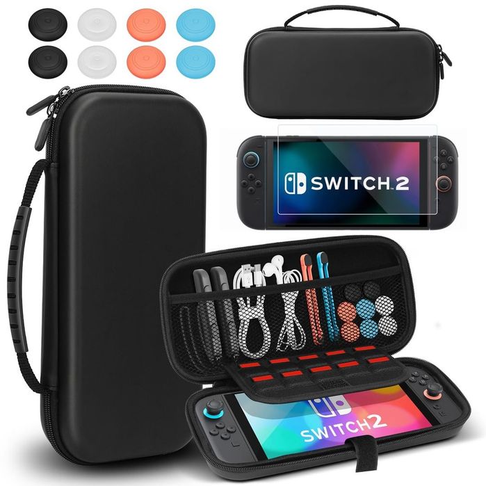 Husa Nintendo Switch 2 Hard Case cu 10 sloturi jocuri